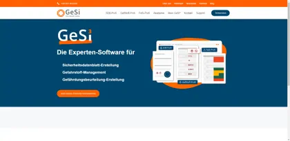 Screenshot of GeSi Software GmbH