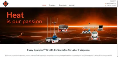 Screenshot of Harry Gestigkeit GmbH