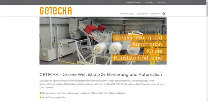 Screenshot of GETECHA Gesellschaft für Technische Anlagen mbH