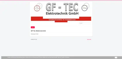 Screenshot of GF-TEC Elektrotechnik GmbH