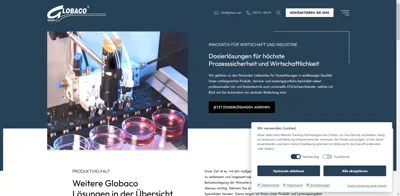 Screenshot of GLOBACO GmbH