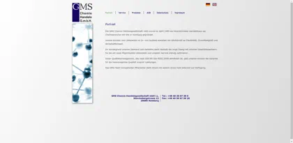 Screenshot of GMS Chemie-Handelsgesellschaft mbH