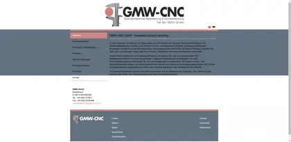 Screenshot of GMW GmbH