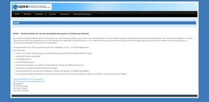 Screenshot of GOES Gesellschaft für die Organisation der Entsorgung von Sonderabfällen mbH