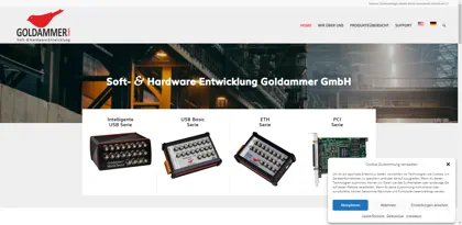 Screenshot of Soft- & Hardware Entwicklung Goldammer GmbH