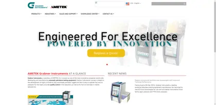 Screenshot of GRABNER INSTRUMENTS Messtechnik GmbH