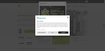 Screenshot of GREIF-VELOX Maschinenfabrik GmbH