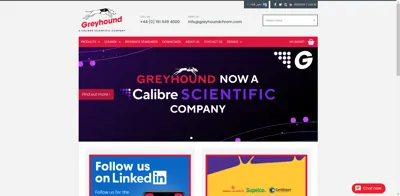 Screenshot of Greyhound Chromatography and Allied Chemicals Ltd