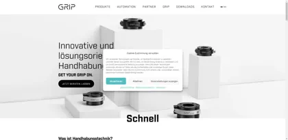 Screenshot of GRIP GmbH Handhabungstechnik