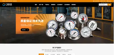 Screenshot of Wuxi Guangshun Petrochemical Instrument Factory