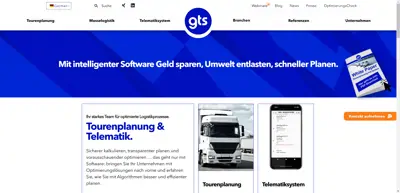 Screenshot of GTS Systems and Consulting GmbH