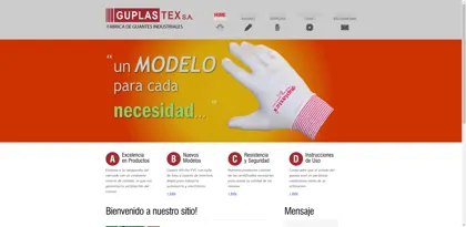 Screenshot of Guplastex S.A.