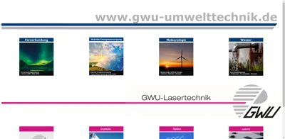 Screenshot of GWU-Umwelttechnik GmbH