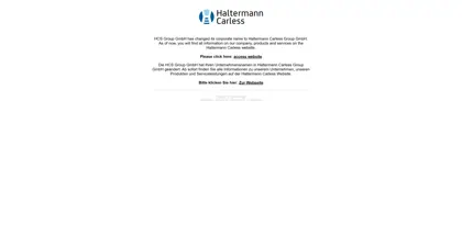 Screenshot of HCS Group GmbH