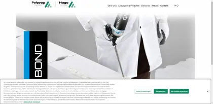 Screenshot of Hago Chemotechnik GmbH und Co. KG