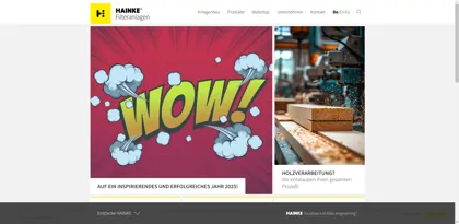 Screenshot of HAINKE Staubfilter GmbH