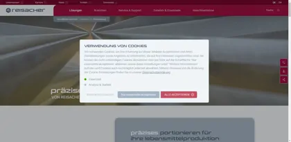 Screenshot of Hajek Maschinenbau GmbH