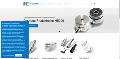 Screenshot of HAUBER-Elektronik GmbH