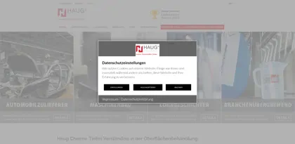 Screenshot of Haug Chemie GmbH