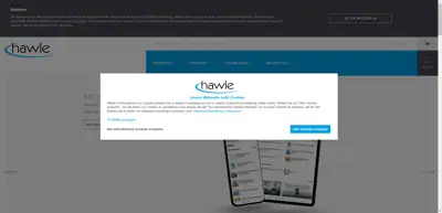 Screenshot of Hawle Armaturen GmbH