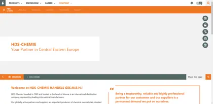 Screenshot of HDS-Chemie Handels Ges.m.b.H.
