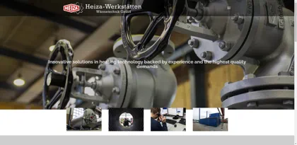 Screenshot of Heiza-Werkstätten Wärmetechnik GmbH