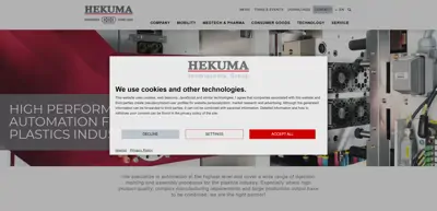 Screenshot of Hekuma GmbH