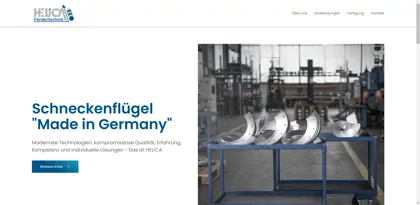 Screenshot of Helica Fördertechnik GmbH