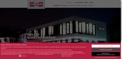 Screenshot of Helios GmbH