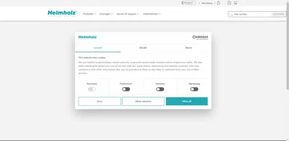 Screenshot of Helmholz GmbH & Co. KG