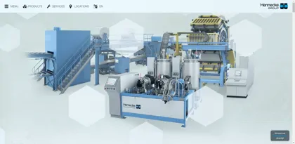 Screenshot of Hennecke GmbH