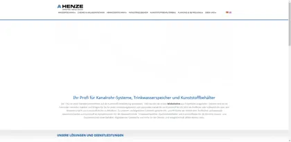 Screenshot of Henze GmbH