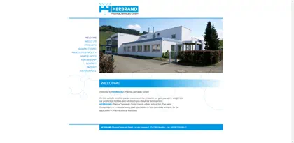 Screenshot of Herbrand PharmaChemicals GmbH