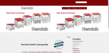 Screenshot of Herolab GmbH