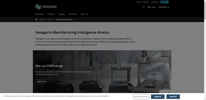 Screenshot of Hexagon Metrology GmbH