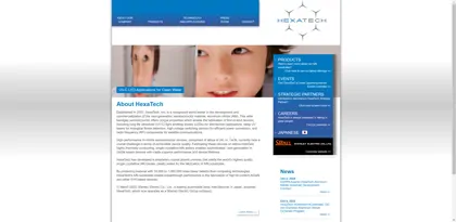 Screenshot of HexaTech, Inc.