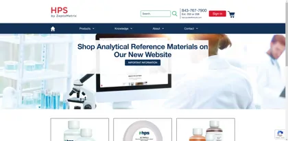 Screenshot of High-Purity Standards, Inc. (HPS)