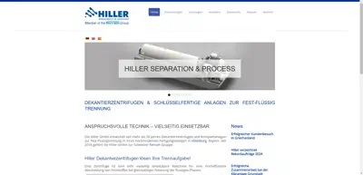 Screenshot of HILLER GmbH