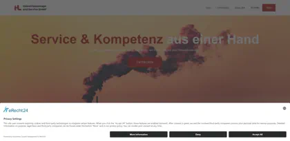 Screenshot of H&L Industriemontage und Service GmbH