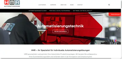 Screenshot of HMR Automatisierung und Prozesstechnik GmbH