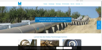 Screenshot of HOBAS Rohre GmbH