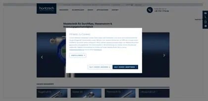 Screenshot of Höntzsch GmbH & Co. KG