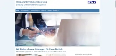 Screenshot of Hoppe Unternehmensberatung