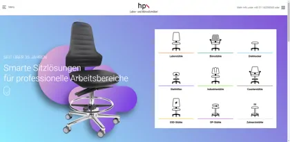 Screenshot of hps Labor- und Bürositzmöbel OHG