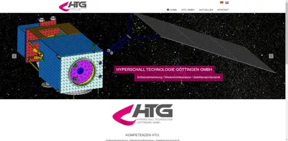 Screenshot of HST - Hyperschall- & Strömungstechnik GmbH