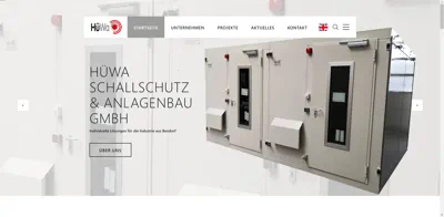 Screenshot of HüWa Schallschutz und Anlagenbau GmbH