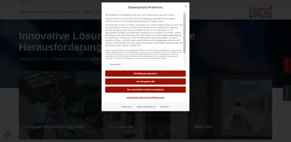 Screenshot of Helmut Hund GmbH