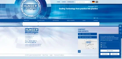 Screenshot of Hunger DFE GmbH