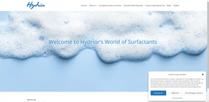 Screenshot of Hydrior AG