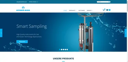 Screenshot of Hydro Bios Apparatebau Ges.mbH